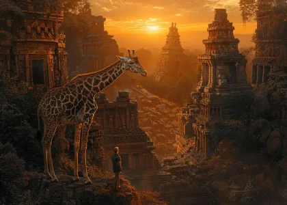 vertebres cervicales homme girafe similaires 2421