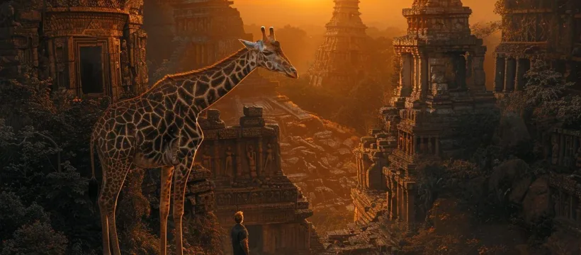 vertebres cervicales homme girafe similaires 2421