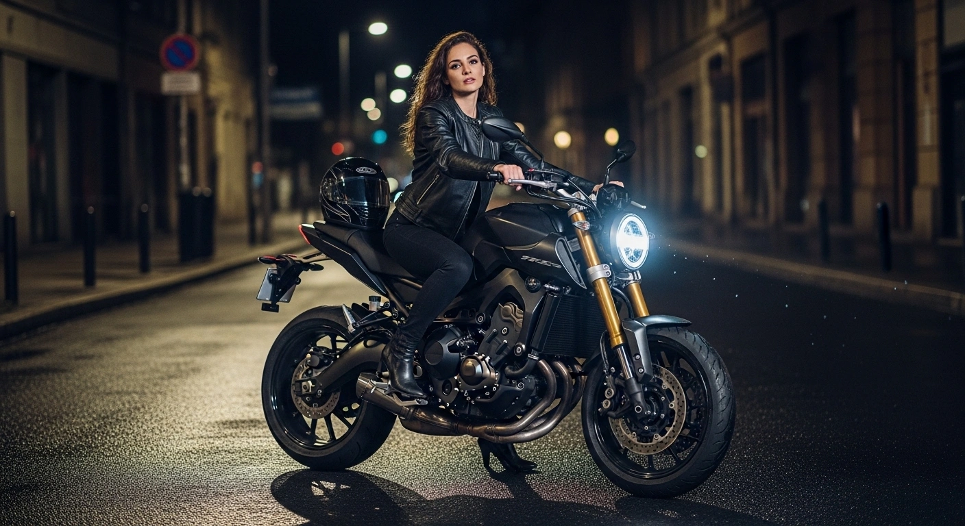 Rencontre motard : guide pratique sexe et passion deux-roues 2 femme sexy ecuir noir sur une moto