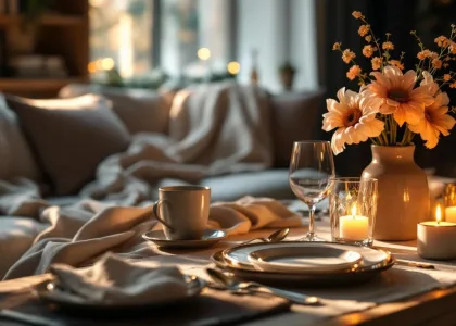 Soirée romantique à la maison